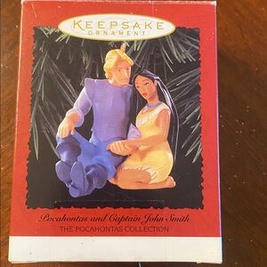 HALLMARK Disney Pocahontas and John Smith  Christmas Ornament